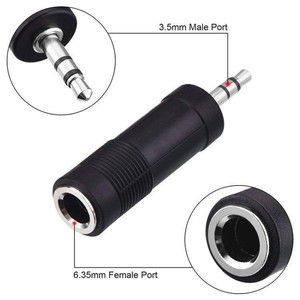 Adaptateur <span class=keywords><strong>audio</strong></span> 6,35 mm vers 3,5 mm 2 <span class=keywords><strong>en</strong></span> 1 |   Adaptateur 1/4 mâle vers 1/8 femelle & 1/8 mâle vers 1/4 femelle |   Couleur noire - Product Image 2