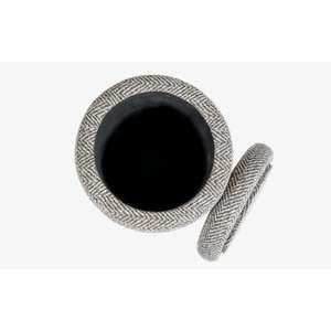 Knitted Solid Wood Pouf Modern Decorative <b>Floor</b> Cushion Perfect for Extra <b>Seating</b> Footrest or Cozy Home Decor School - Product Image 6