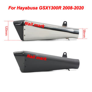 Brock pour <span class=keywords><strong>Hayabusa</strong></span> GSX1300R 2008-2020 silencieux de tuyau d'échappement en Fiber de carbure de titane chinois pour moto - Product Image 4