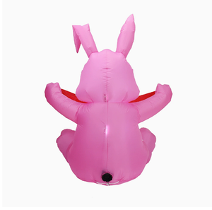 <span class=keywords><strong>Coniglietto</strong></span> Gonfiabile di Pasqua Rosa da 1,5 Metri con Luci LED, Decorazione per Giardino Esterno - Product Image 5