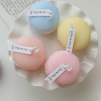 Bougies d'aromathérapie Macaron très populaires, faites à la main, parfumées, cylindriques, en cire de paraffine, pour mariage, cadeau du Nouvel An, ornement de maison