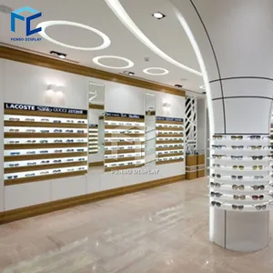 Moderne Creatieve Interieur Ontwerp Optische Winkel Apparatuur Lenzenvloeistof Sunglass Display Rekken