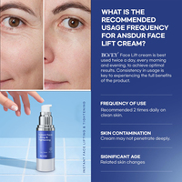 Crème de lifting instantané pour le visage au peptide en marque privée, 30 ml, pour femmes, raffermissant et resserrant la peau du visage et des yeux, anti-rides, soin de la peau coréen