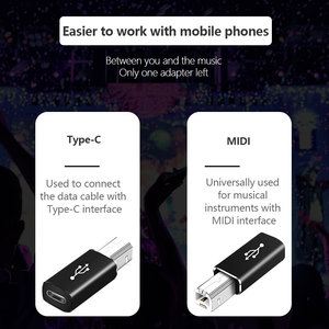 Mini Truyền Nhanh Loại C Nam Để Midi USB Pd Nữ Adapter Chuyển Đổi Chất Lượng Tốt Sạc Cho Điện Đàn Piano Durm Máy In - Product Image 6