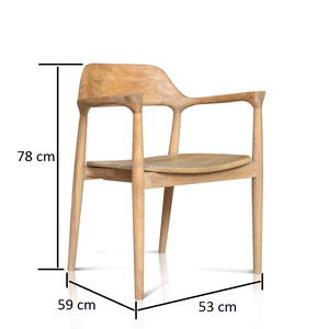 เก้าอี้แขนฮิโรชิม่าทำด้วยมือไม้สักทึบเฟอร์นิเจอร์กลางแจ้งจากอินโดนีเซีย - Product Image 2
