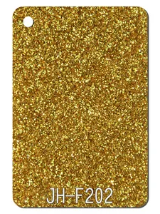 Wholesale Gold 3mm Thick High Glossy Glitter Plastic Acrylic Sheet Board Panel