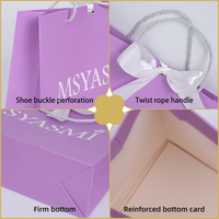 Sac en papier imprimé pour vêtements, idéal pour l'emballage cadeau et le shopping, avec ruban – Offre spéciale