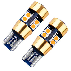 Luz LED T10 12V para Auto, Luz de Señalización Naranja Ámbar, Luces de Posición, Luces de Ciudad, Bombilla LED T10 168 194 3030 W5W 19SMD, Blanco, Azul Hielo - Product Image 1