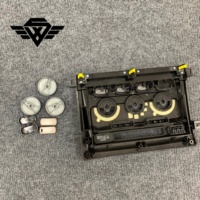 Panneau de console centrale SYX en argent poli brillant pour Toyota LandCruiser LC100 1998-2007, remplacement direct à clipser, amélioration