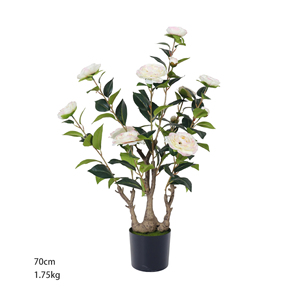 <span class=keywords><strong>Planta</strong></span> Artificial <span class=keywords><strong>de</strong></span> Camelia en Maceta <span class=keywords><strong>de</strong></span> Plástico para Interiores y Exteriores, Decoración para Hogar, Oficina y Jardín, Plantas Artificiales, Árbol Artificial - Product Image 3