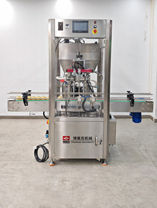 Machine de remplissage automatique de pâte crème cosmétique de gelée de pétrole de pommade de liquide visqueux de pompe à piston avec le chauffage - Product Image 2