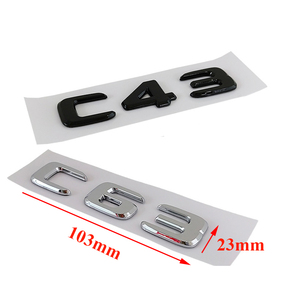 Écusson Arrière 3D ABS "C180 C200 C220 C43 C63 C63S AMG" pour Coffre de Voiture, Logo Lettres pour Accessoires <span class=keywords><strong>Mercedes</strong></span>-Benz <span class=keywords><strong>Classe</strong></span> <span class=keywords><strong>C</strong></span> W205 W204 - Product Image 6
