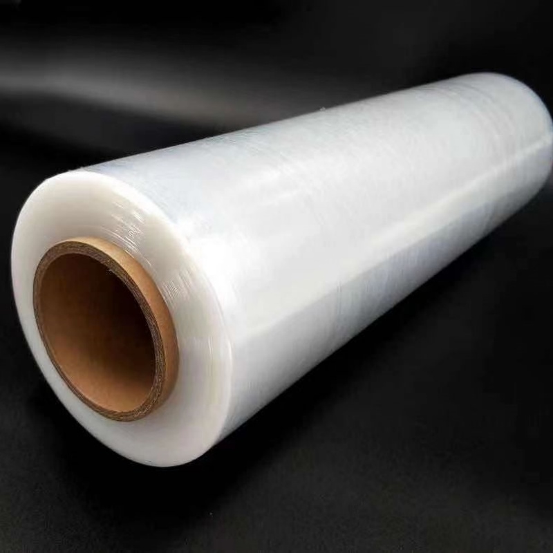 Machine Winding Film Master Stretch Wrap Durable Adhering PVC Transparent Proof Soft Packaging Plastic Polythene Roll