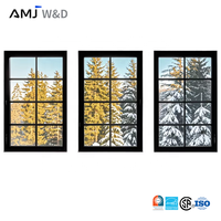 Ventana Abatible de Aluminio con Aislamiento Térmico, Doble Vidrio Templado, Insonorizada, Personalizada, con Certificación NFRC, Garantía de 5 Años AMJ