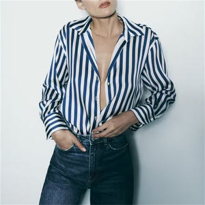 SHENZHU 2024 donna primavera nuova moda 20 colori Texture camicia retrò a maniche lunghe con bottoni Chic Top 2197745 - Product Image 3