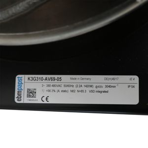 Ventilador de refrigeración centrífugo del convertidor auxiliar de la pista del inversor de Alemania 400VAC 1400W - Product Image 6