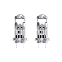 LANSEKO Phare de projecteur LED Mini T08 H7 haute puissance 6200LM 40W avec ventilateur de refroidissement Puce LED GC-3570 pour lentille de projecteur de voiture