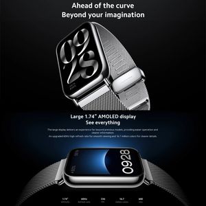 Nuevo diseño Original <span class=keywords><strong>Mi</strong></span> <span class=keywords><strong>Band</strong></span> 8 Pro Global 1,74 pulgadas AMOLED Pantalla a todo color 5ATM <span class=keywords><strong>Reloj</strong></span> inteligente a prueba de agua (Negro) - Product Image 3