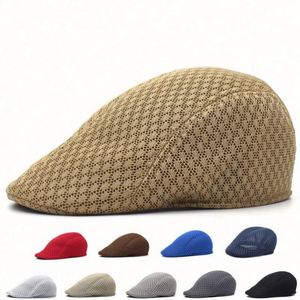 Casquette d'été en maille pour homme, style bec de canard, casquette gavroche en maille pour homme - Product Image 2
