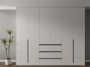 Armario de Dormitorio Moderno de Lujo de Alta Gama, de Madera Maciza, Convertible, Diseño Minimalista para Vestidor, para el Hogar - Product Image 2