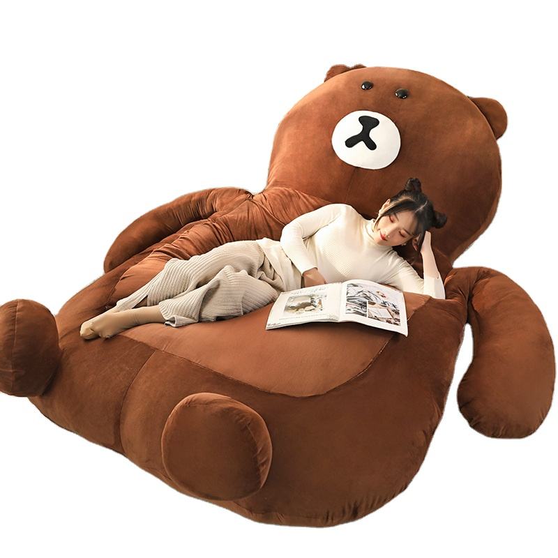 Encantador y Acogedor cama de animales de peluche gigante para el