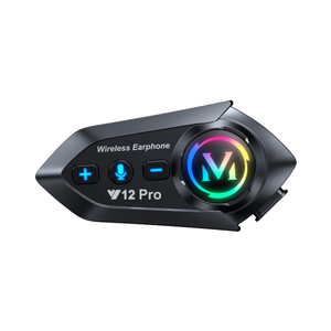 Casque de <span class=keywords><strong>moto</strong></span> avec interphone Y12 Pro, écouteurs sans fil, communication audio mains libres, casque étanche - Product Image 1