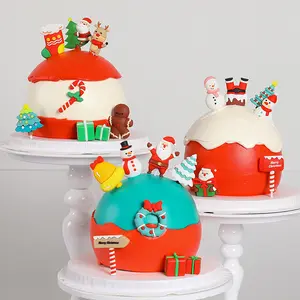 DIY Baking dessert table Cake decoration Christmas silicon cake topper birthday wedding party decorations cake tools