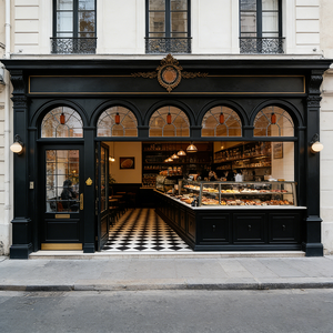 Scaffale espositivo a struttura verticale con linee d'arco, in stile rustico e accogliente, per negozio di specialità - Product Image 3