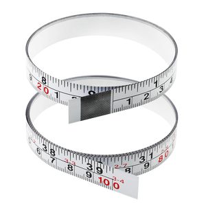 Cinta Métrica Autoadhesiva de Acero, 200cm/2m de Longitud, con Escalas Imperiales y Métricas <span class=keywords><strong>para</strong></span> Banco de Trabajo - Product Image 2