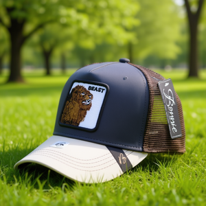 Casquette de camionneur avec broderie Bonnie Beast Lion, panneau en maille réglable, unisexe, pour adulte, décontractée, printemps-été - Product Image 2