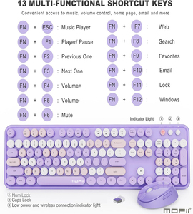 Mofii 2.4G <b>Wireless</b> Full Size Keyboard <b>Mouse</b> Combo Set with USB 3.0 Plug and Play <b>for</b> Desktop Compatible with <b>for</b> Computer - Product Image 6