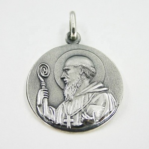 Carte ronde avec pendule, 13 pièces, religieux, bouddhiste, jésus, st-français, prière, musulman, chaîne en or, - Product Image 5