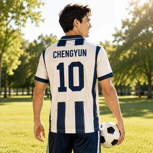 Maillot de football rétro classique personnalisé avec impression numérique sur mesure pour les clubs professionnels - Product Image 3