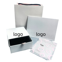 Boîte à bijoux de luxe avec logo personnalisé et sacs en papier, boîte pour bracelet, collier, bague, emballage haut de gamme, boîte pour ensemble de bijoux, vente en gros