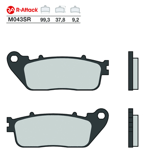 ผ้าเบรกมอเตอร์ไซค์ R-Attack M043SR แบบซินเทอร์ทองแดง สำหรับล้อหลัง ได้รับการรับรองมาตรฐาน R90 - Product Image 1