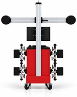 Machine d'alignement 3D des quatre roues pour pneus, avec pont élévateur quatre colonnes intégré, vente en gros fabricant
