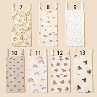 Sac de rangement suspendu en coton pour berceau avec deux poches en coton, organisateur de chevet portable, écologique, durable, style nordique, 39x18cm