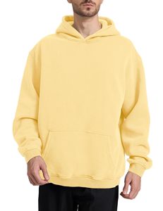 Sweat à capuche surdimensionné pour homme en coton 100% de haute qualité, 600 g/m², avec impression personnalisée, lourd, pour l'hiver - Product Image 2