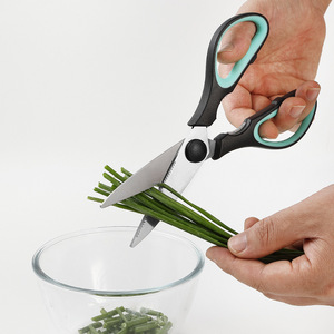 <b>Kitchen</b> <b>Scissors</b> 8.25 Inch Stainless Steel Heavy Duty For Cutting Vegetables And Bones Home Use - Product Image 1