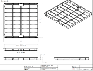 Plastic Hydroponic Trays Customized ABS Plastic Infinity Tray For Rolling Bench Racks Hydroponics For Greenhouse Use