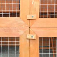 Poulailler grand lapin extérieur en bois lapin clapier poule Cage avec porte de ventilation, rampe jardin arrière-cour maison pour animaux de compagnie