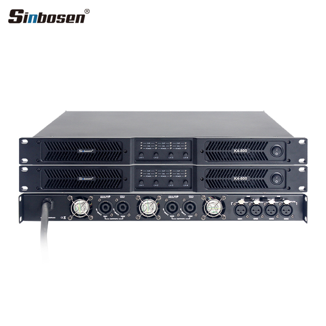 K4-800 1u 4 Channel Digital 800 Watts Power Amplifier Professional