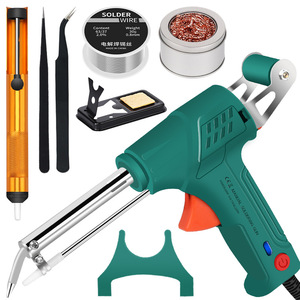 Nuevo calibre de pistola de soldadura de calor externo, pinzas de punta de aguja de 110V, pinzas de punta de Bahía, 50g, alambre de estaño, medio aluminio, 5 puntas de soldadura - Product Image 4