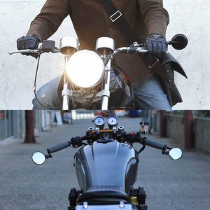 Espejo Retrovisor Lateral Convexo Redondo para Manillar de 7/8 Pulgadas, Espejos Plegables para Extremos de Manillar para Motocicletas - Product Image 6