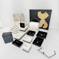 Boîtes à bijoux carrées en papier kraft Tongxing, pour bracelets, colliers, bagues, boucles d'oreilles, emballage de rangement artisanal, accessoires, emballage cadeau
