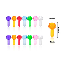Ornement lumineux en forme de globe à facettes pour sapin de Noël en plastique, perles lumineuses multicolores, ampoules de remplacement DIY, personnalisation usine, tendance