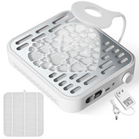 Aspirateur à ongles rechargeable OEM Aspirateur à ongles professionnel à faible bruit et forte aspiration Filtre réutilisable Lampe à LED