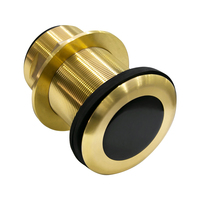 Bronze 50/200KHz 600w Incliné Elément Profondeur Eau Bateau Capteur Marine Fournitures