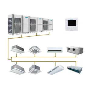 상업 실내 천장 미니 Vrv Vrf Ac 단위 에어컨 중앙 Hvac 시스템 덕트 분할 Vrf 에어컨