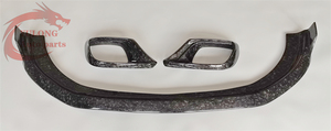 <span class=keywords><strong>Style</strong></span> B forgé en fibre de carbone lèvre avant pare-chocs avant évent diffuseur arrière aileron arrière pour mercedes-benz classe S W222 2018-2019 - Product Image 4